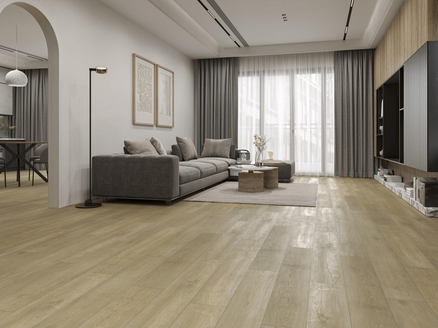 Кварцвиниловая плитка Alpine Floor клеевая Ultra Дуб Скандинавия ЕСО 5-36 1219,2×184,15×2 фото в интерьере