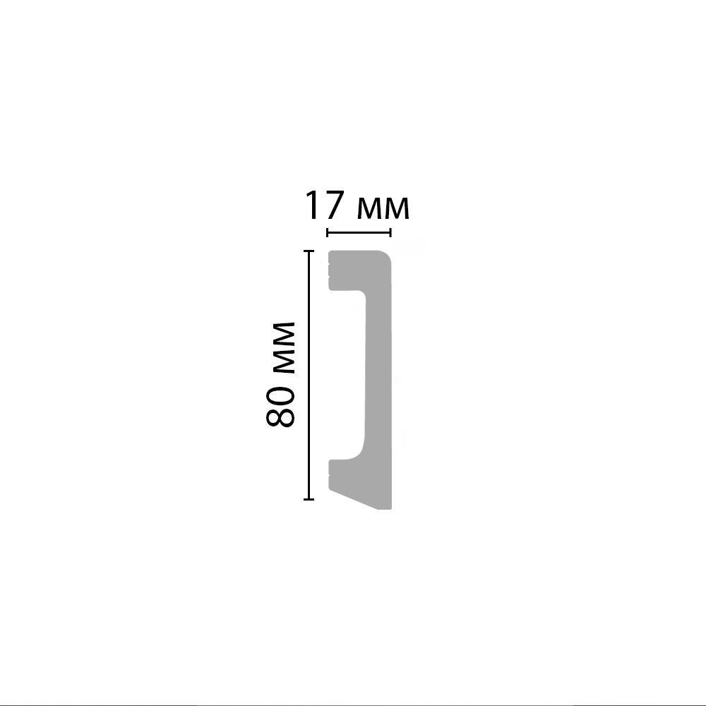 Плинтус Decomaster D235-1633 2400×80×17