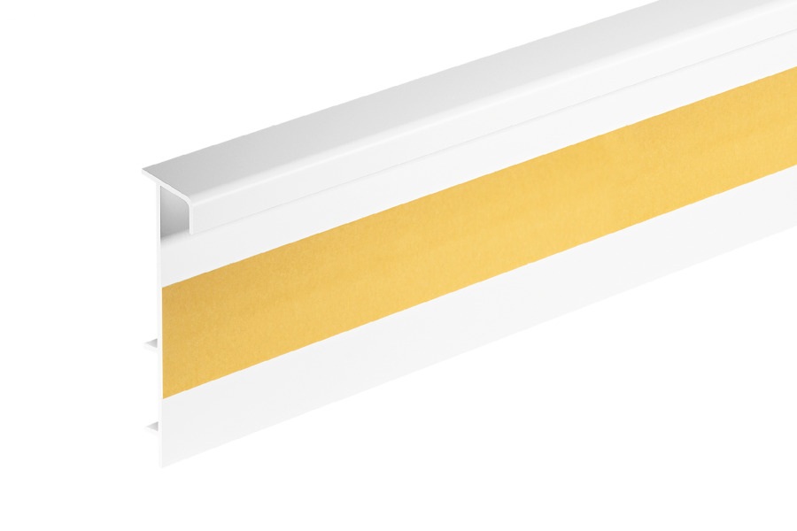 Плинтус ПВХ для ковролина Cezar RAL 9003 Белый 101 2500×53×13,2 Плинтус ПВХ для ковролина Cezar RAL 9003 Белый 101 2500×53×13,2