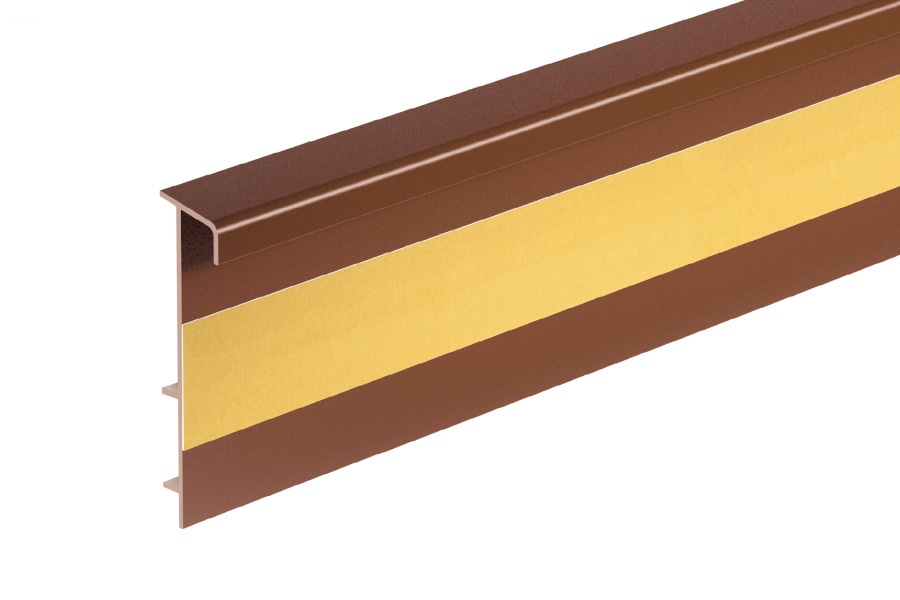 Плинтус ПВХ для ковролина Cezar Коричневый 110 2500×53×13,2 Плинтус ПВХ для ковролина Cezar Коричневый 110 2500×53×13,2