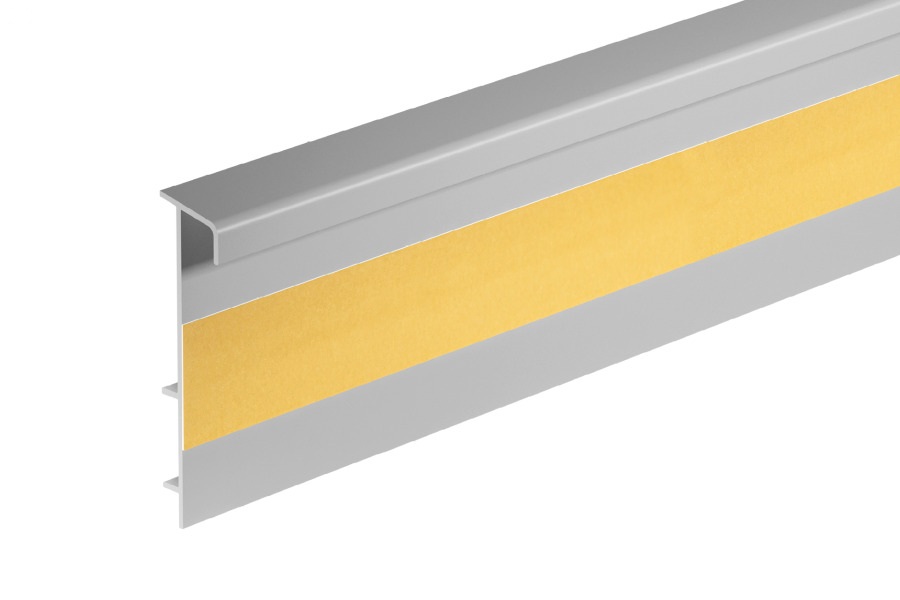 Плинтус ПВХ для ковролина Cezar Светло-серый 105 2500×53×13,2 Плинтус ПВХ для ковролина Cezar Светло-серый 105 2500×53×13,2