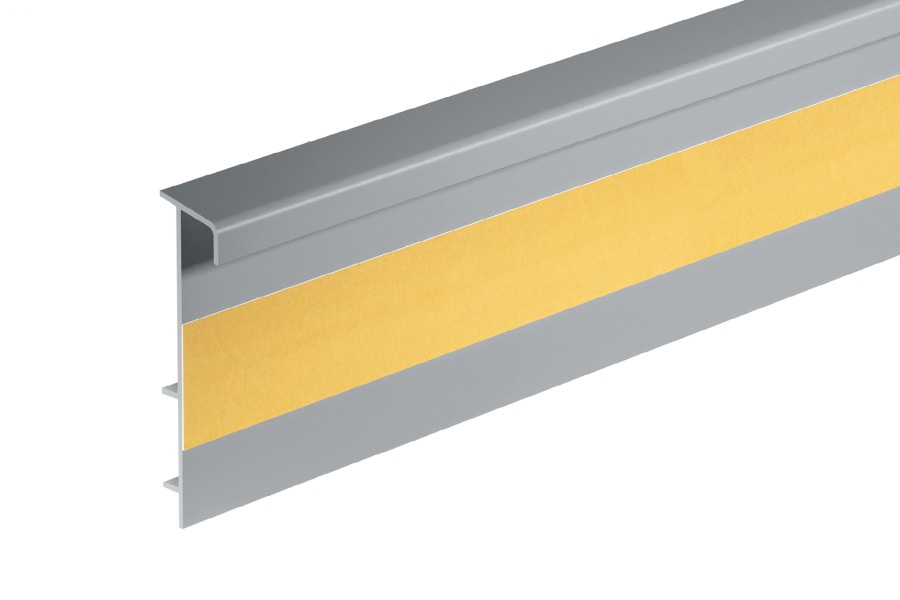 Плинтус ПВХ для ковролина Cezar Серебряный матовый 119 2500×53×13,2 Плинтус ПВХ для ковролина Cezar Серебряный матовый 119 2500×53×13,2