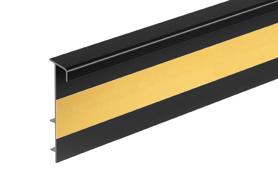 Плинтус ПВХ для ковролина Cezar RAL 9005 Черный 113 2500×53×13,2 Плинтус ПВХ для ковролина Cezar RAL 9005 Черный 113 2500×53×13,2