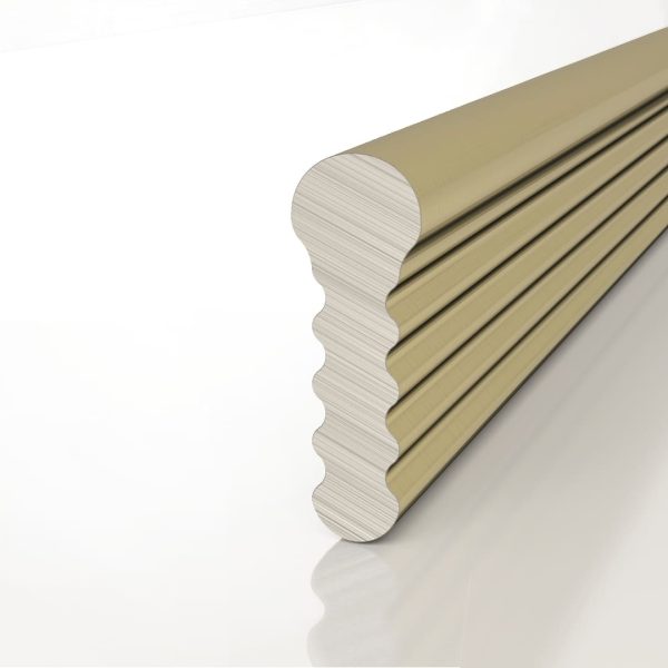 Профиль алюминиевый теневой разделительный Decaro D009.2A Brass латунный 3000×3×8,5 Профиль алюминиевый теневой разделительный Decaro D009.2A Brass латунный 3000×3×8,5