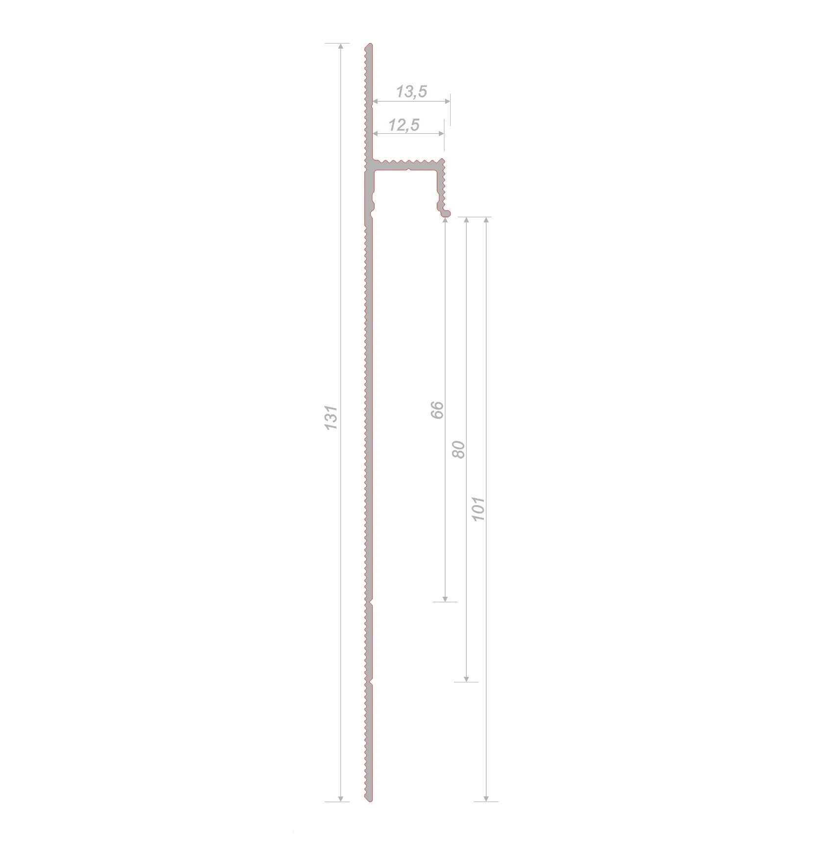 Плинтус алюминиевый скрытый с подсветкой Decaro Invisible i100A Черный 2000×131×13,5 Плинтус алюминиевый скрытый с подсветкой Decaro Invisible i100A Черный 2000×131×13,5