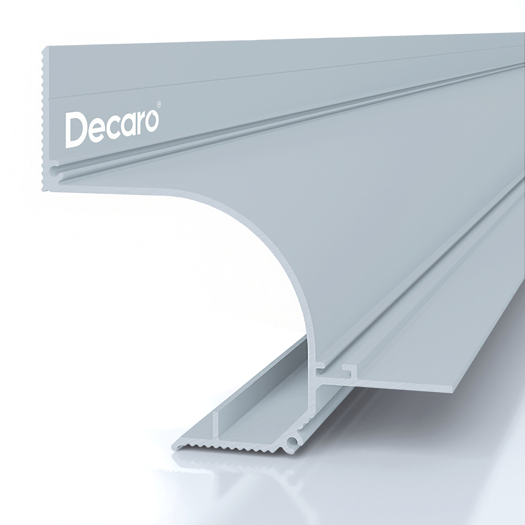 Профиль алюминиевый теневой под покраску с подсветкой Decaro D006 2000×75×70 Профиль алюминиевый теневой под покраску с подсветкой Decaro D006 2000×75×70