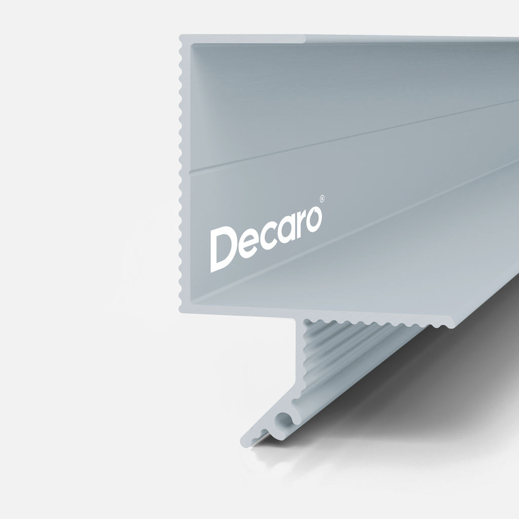 Профиль алюминиевый теневой под покраску Decaro D005.2 2000×30×44 Профиль алюминиевый теневой под покраску Decaro D005.2 2000×30×44
