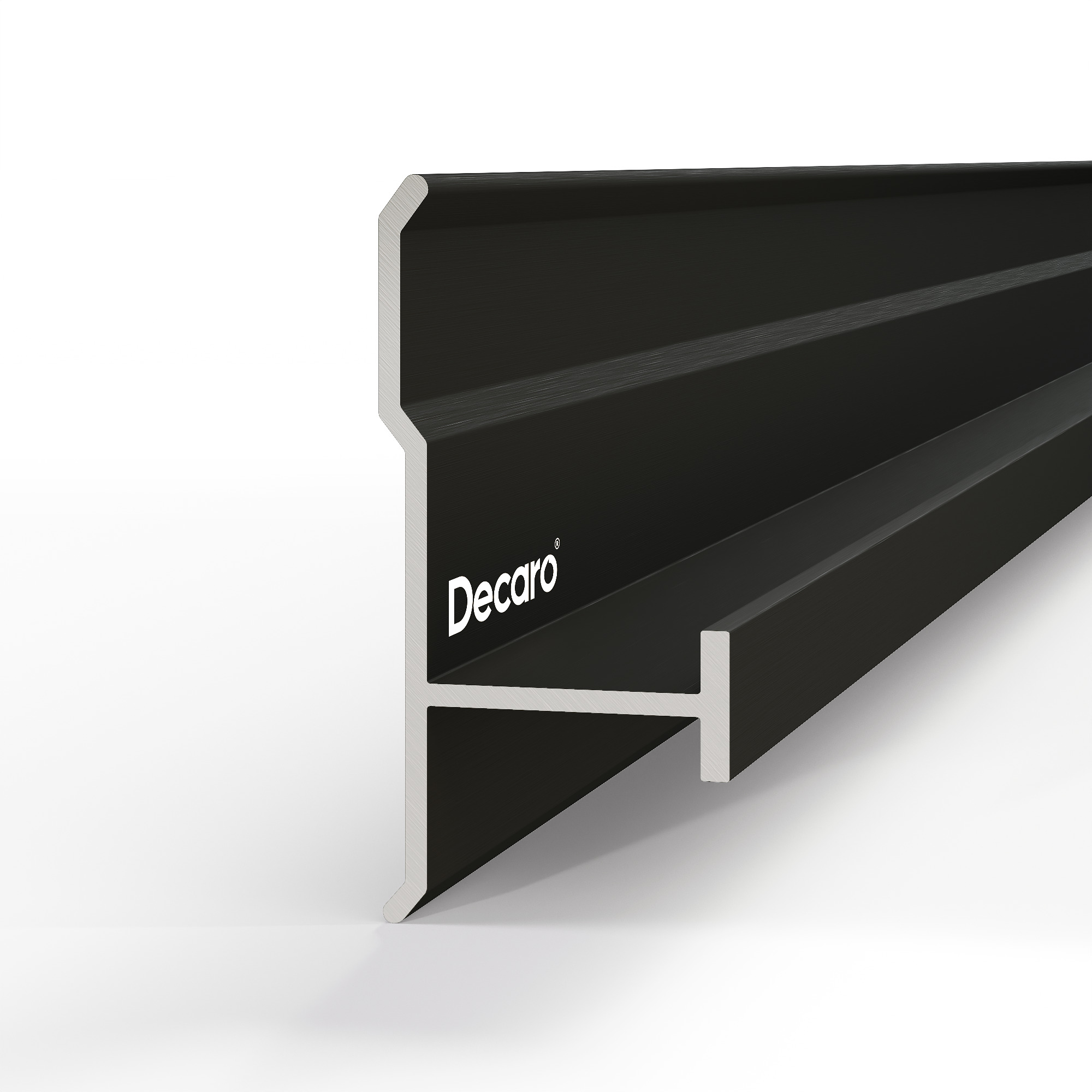 Профиль алюминиевый теневой соединительный Decaro D1182 Black anodizer Черный 3000×22,8×8,5 Профиль алюминиевый теневой соединительный Decaro D1182 Black anodizer Черный 3000×22,8×8,5