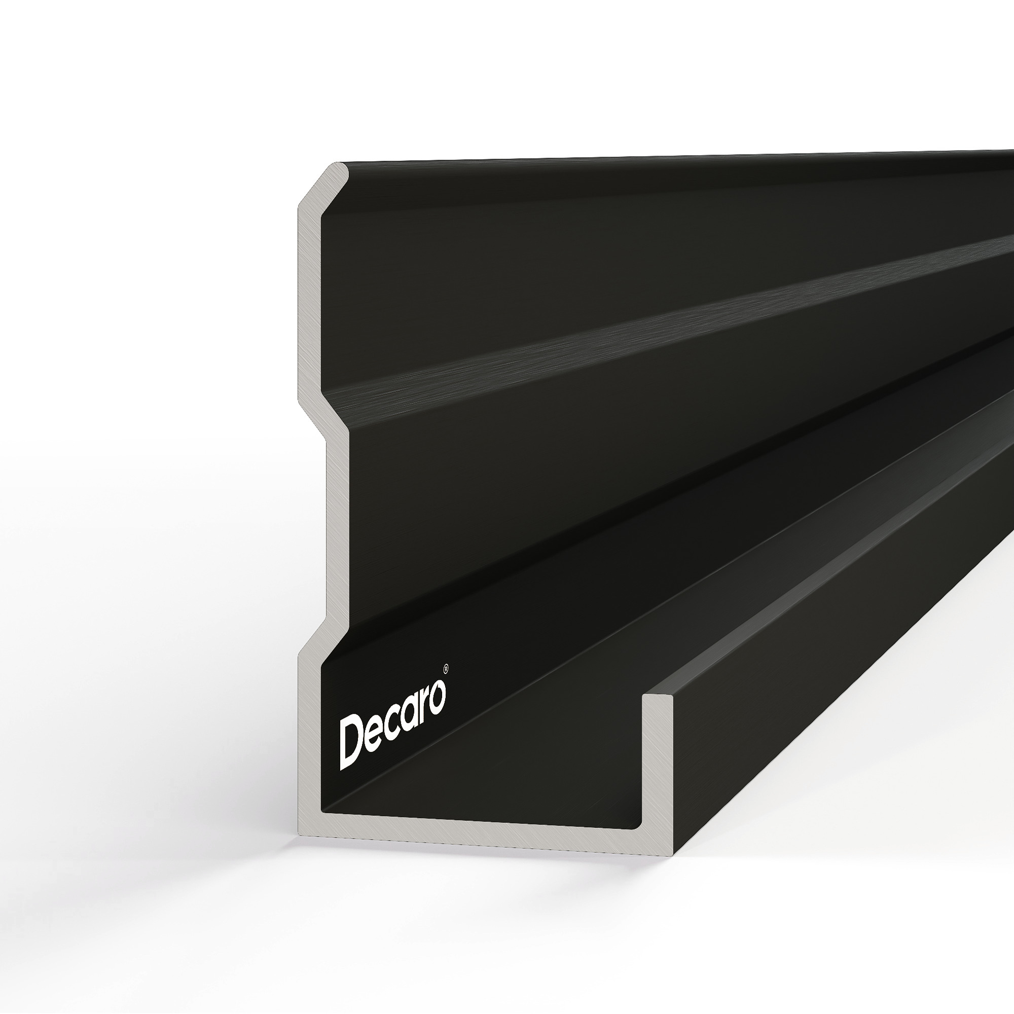 Профиль алюминиевый теневой торцевой Decaro D1183 Black anodizer Черный 3000×19,2×8,5 Профиль алюминиевый теневой торцевой Decaro D1183 Black anodizer Черный 3000×19,2×8,5