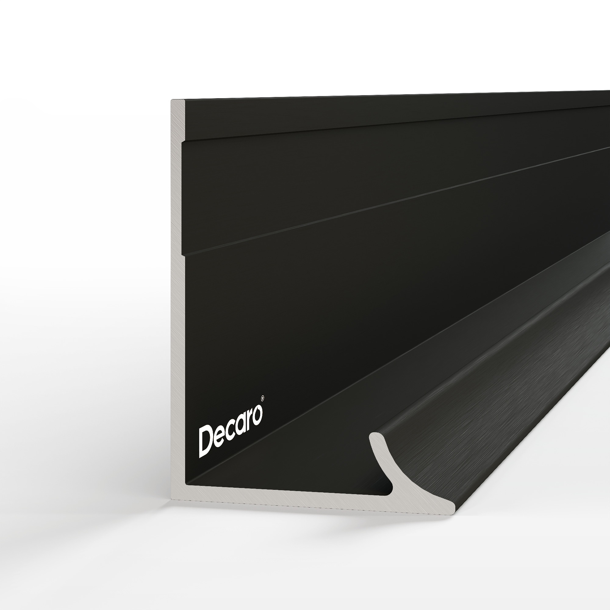 Профиль алюминиевый теневой угловой Decaro D1184 Black anodizer Черный 3000×18,1×8,5 Профиль алюминиевый теневой угловой Decaro D1184 Black anodizer Черный 3000×18,1×8,5