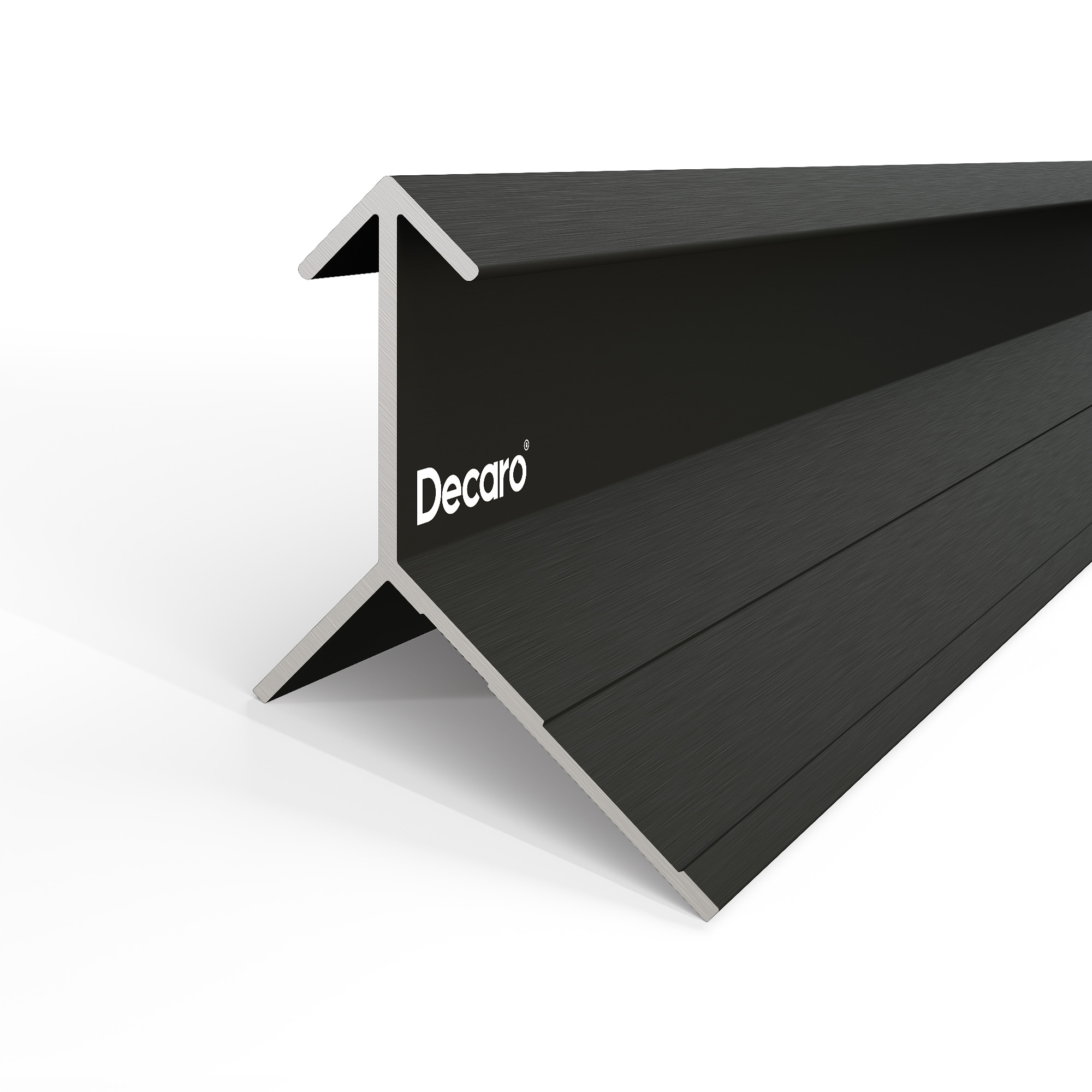 Профиль алюминиевый теневой угловой Decaro D1185 Black anodizer Черный 3000×27×17 Профиль алюминиевый теневой угловой Decaro D1185 Black anodizer Черный 3000×27×17