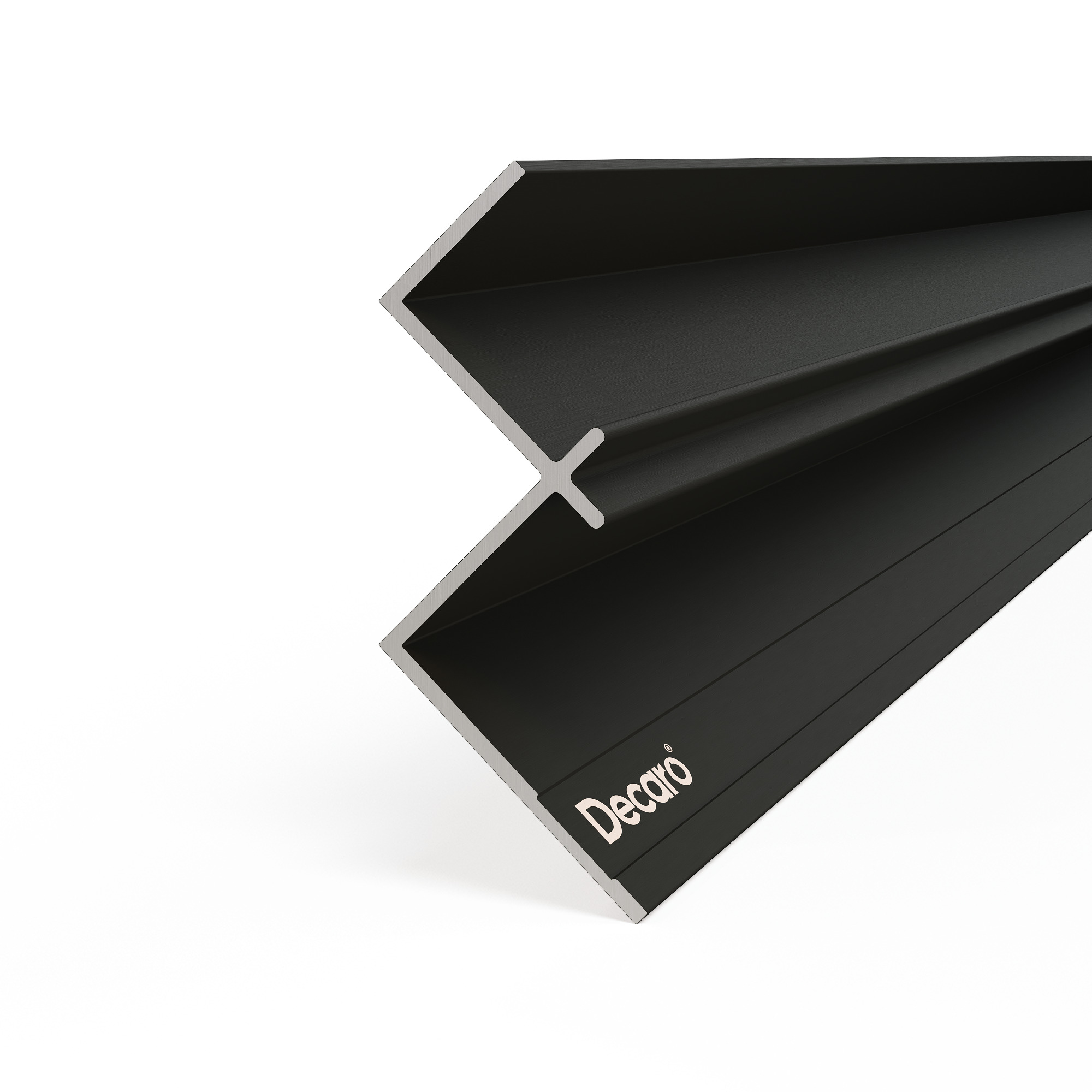 Профиль алюминиевый теневой угловой Decaro D1186 Black anodizer Черный 3000×24×18 Профиль алюминиевый теневой угловой Decaro D1186 Black anodizer Черный 3000×24×18