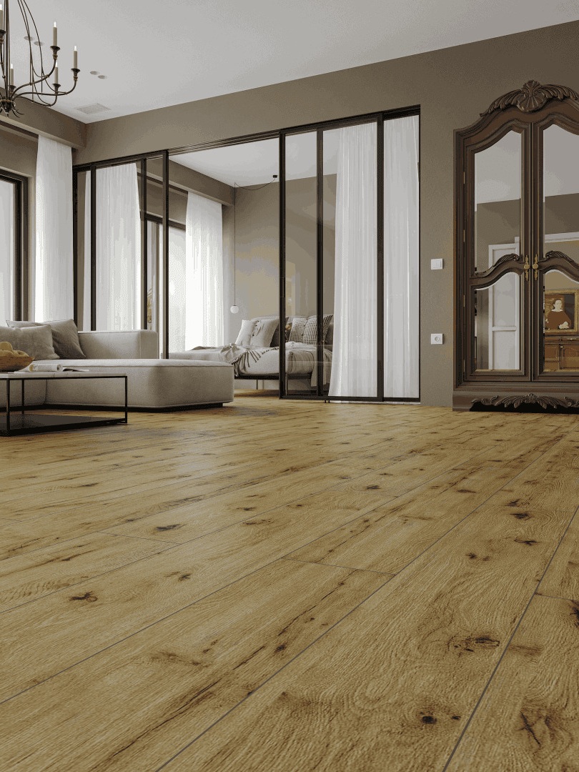 Ламинат Norland Elegant 10 Дуб Скай LF305-14 1220×198×10 фото в интерьере