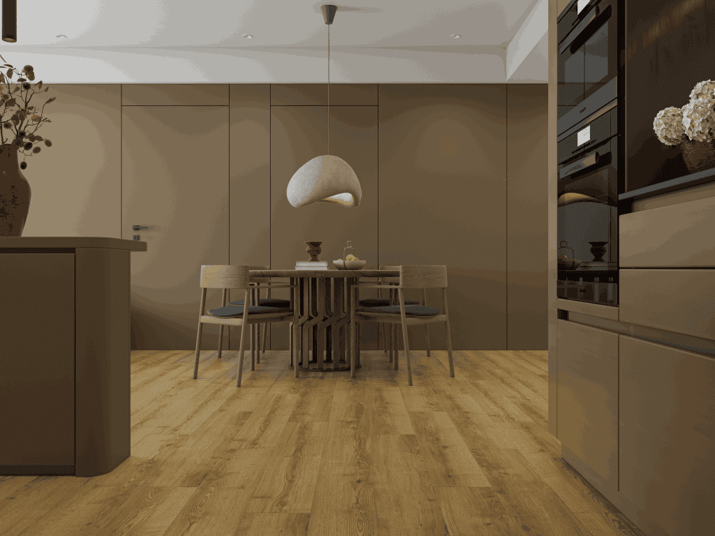 Ламинат Norland Elegant 10 Дуб Фанэн LF305-17 1220×198×10 фото в интерьере