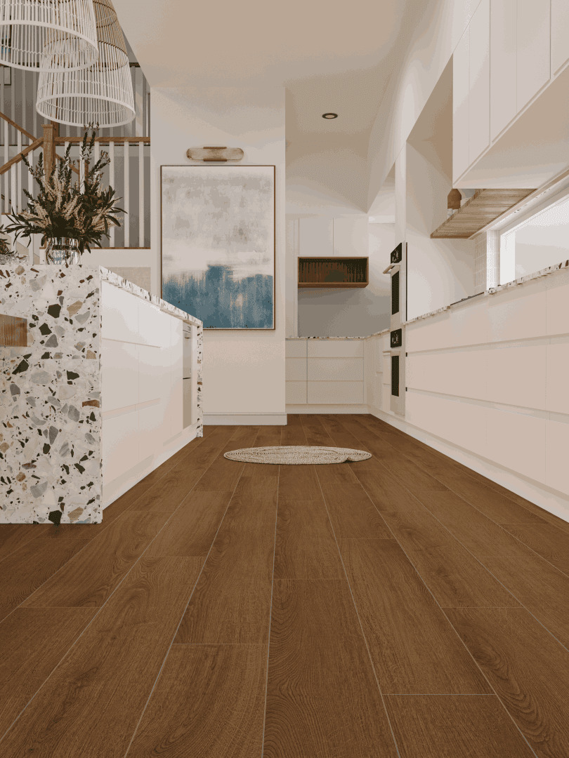 Ламинат Norland Elegant 10 Дуб Этна LF305-20 1220×198×10 фото в интерьере