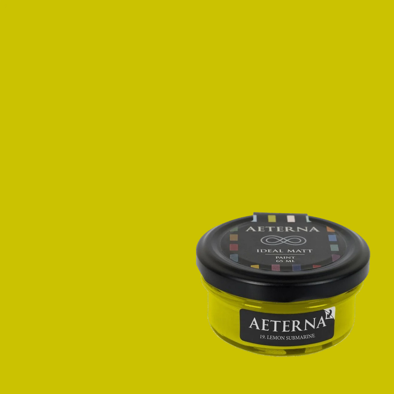 Краска Aeterna цвет Lemon Submarine 19 Ideal Matt 0,065 л Краска Aeterna цвет Lemon Submarine 19 Ideal Matt 0,065 л