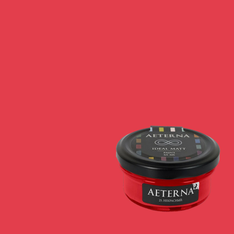 Краска Aeterna цвет Некрасный 25 Ideal Matt 0,065 л Краска Aeterna цвет Некрасный 25 Ideal Matt 0,065 л