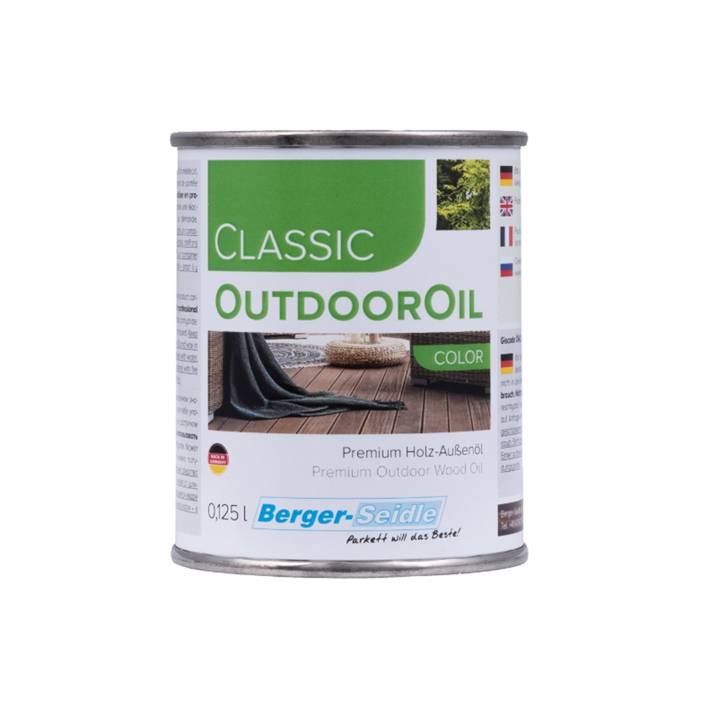 Масло для дерева Berger-Seidle Classic OutdoorOil Color цвет Red / Rot полуматовое 0,125 л