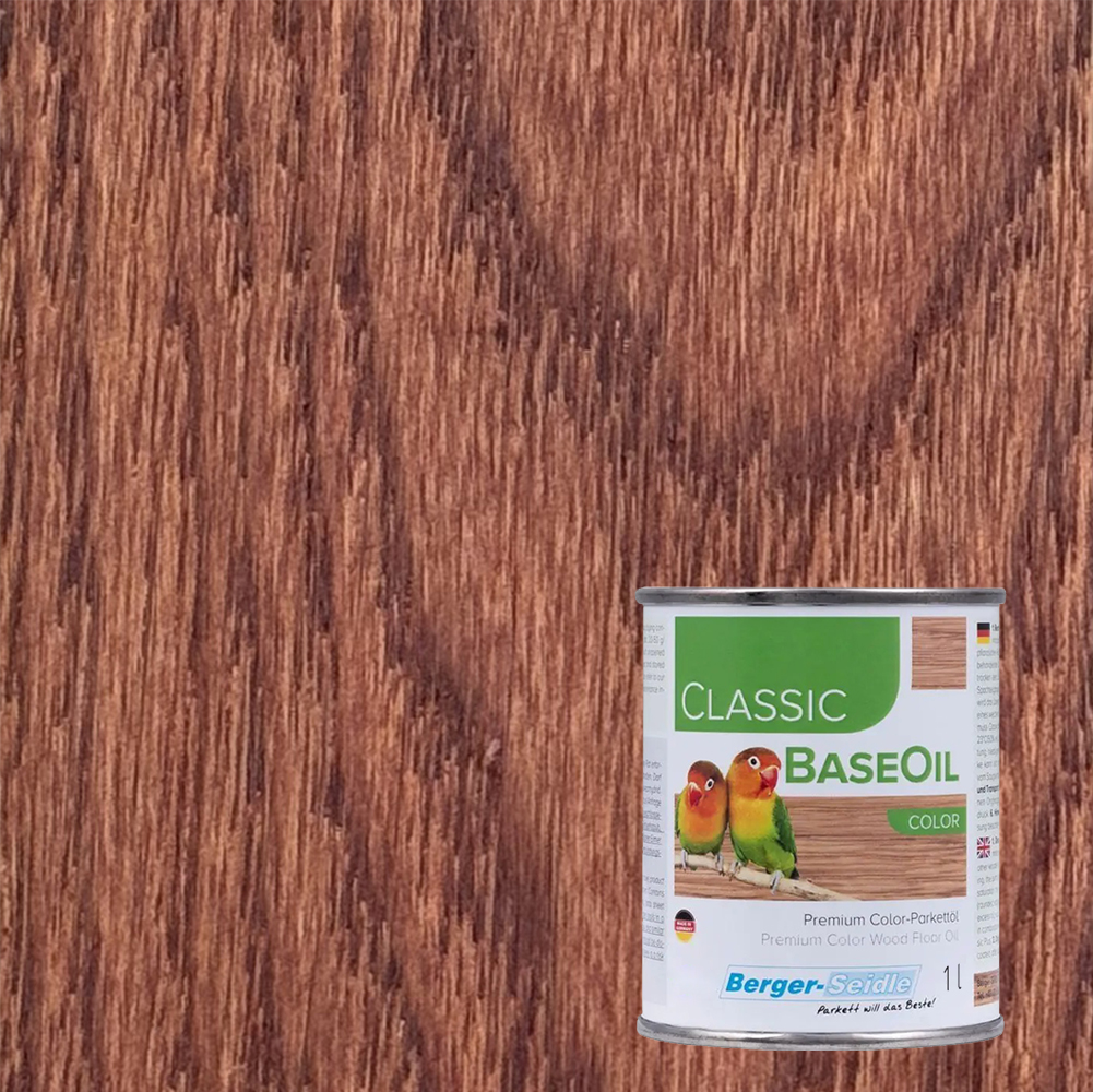 Масло для пола Berger-Seidle Classic BaseOil Color цвет Bastard Teak / Padouk полуматовое 1 л