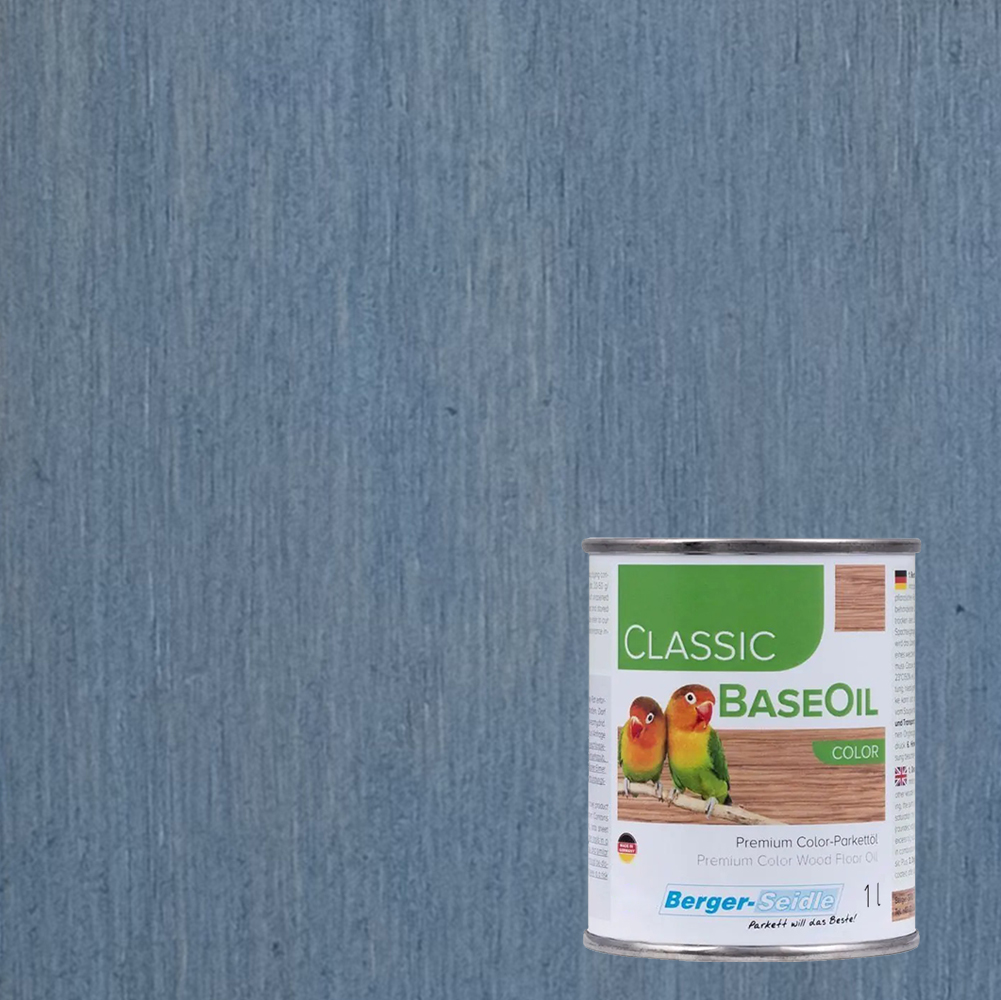 Масло для пола Berger-Seidle Classic BaseOil Color цвет Dove Blue / Taubenblau полуматовое 1 л