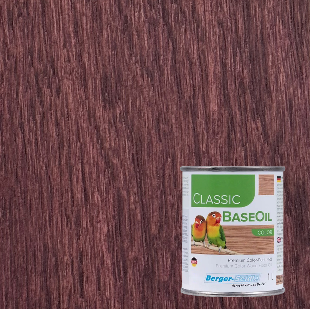 Масло для пола Berger-Seidle Classic BaseOil Color цвет Burgundy / Weinrot полуматовое 1 л