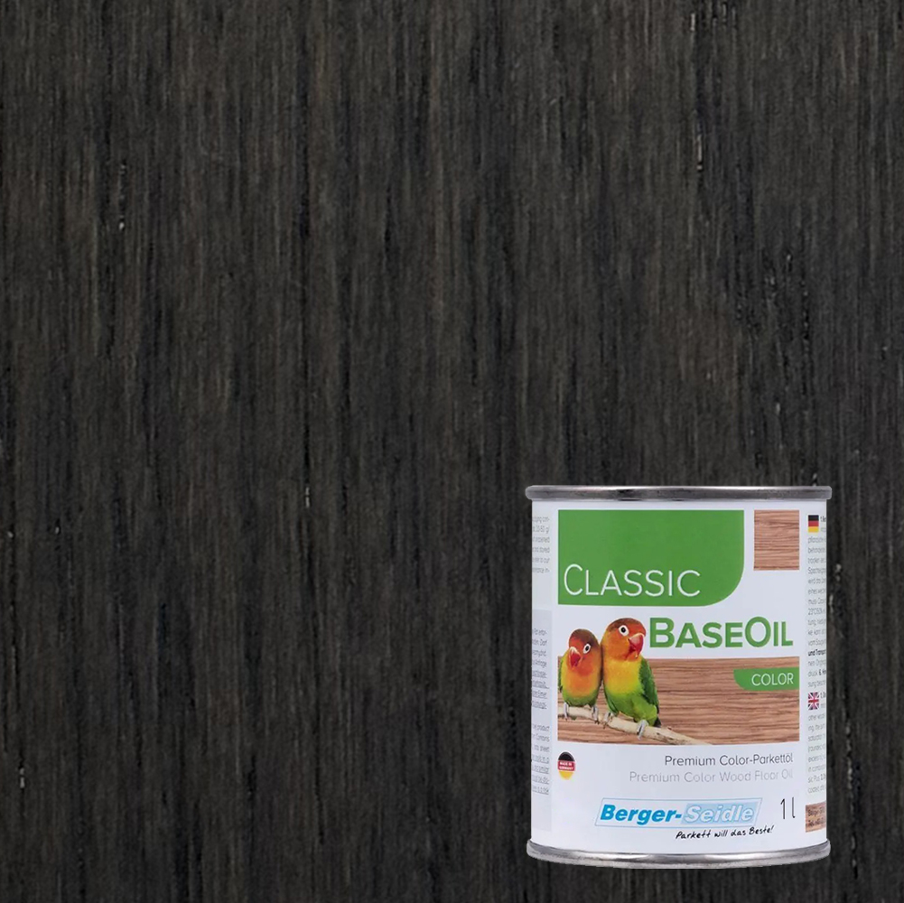 Масло для пола Berger-Seidle Classic BaseOil Color цвет Deep Black / Extraschwarz полуматовое 1 л