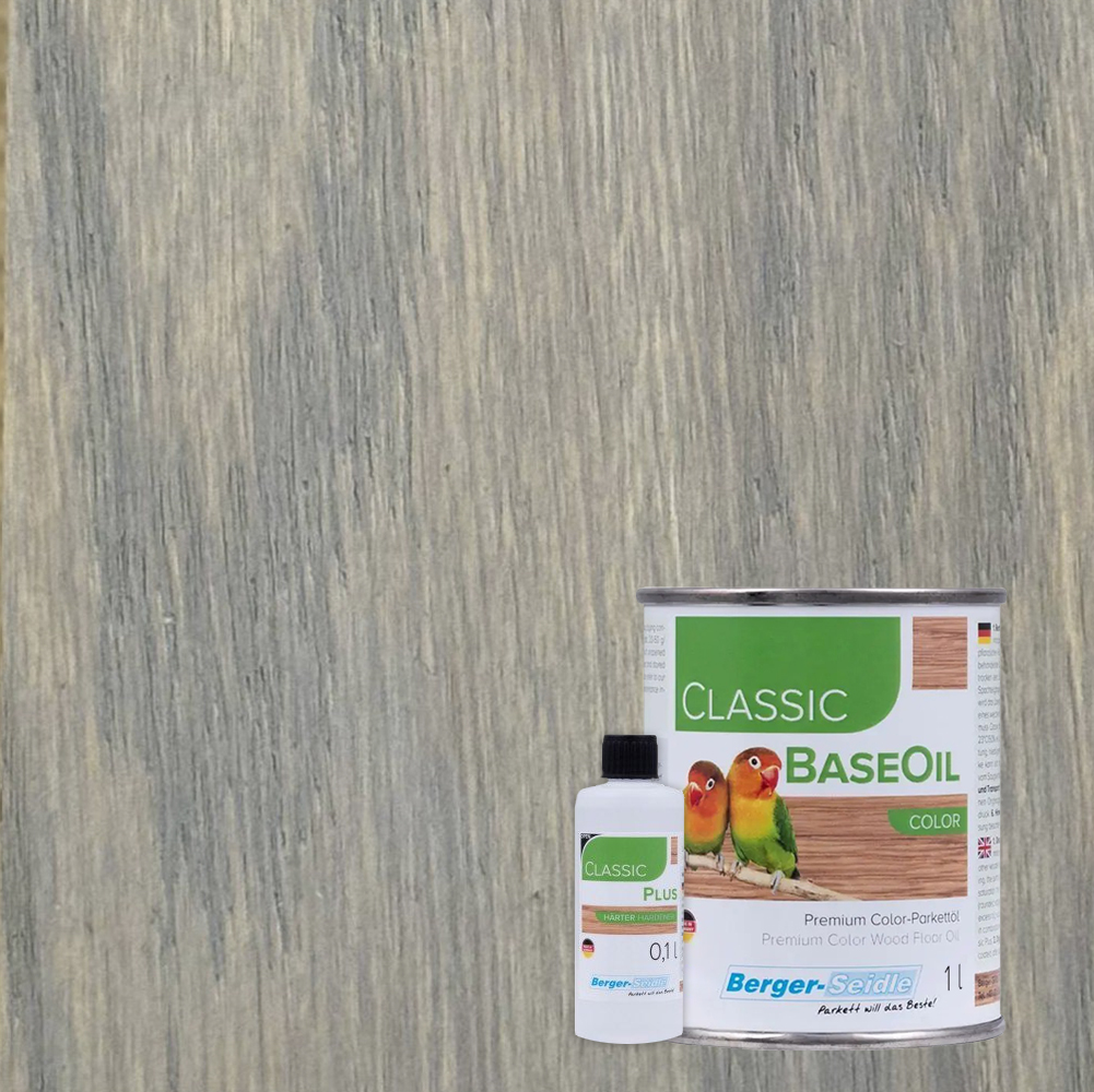 Масло для пола Berger-Seidle Classic BaseOil Color 2K цвет Silver Grey / Silbergrau полуматовое 1,1 л