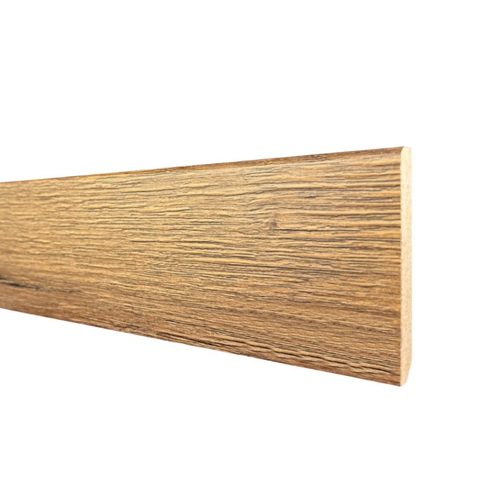 Плинтус МДФ ламинированный TeckWood Дуб Браун 2000×80×10
