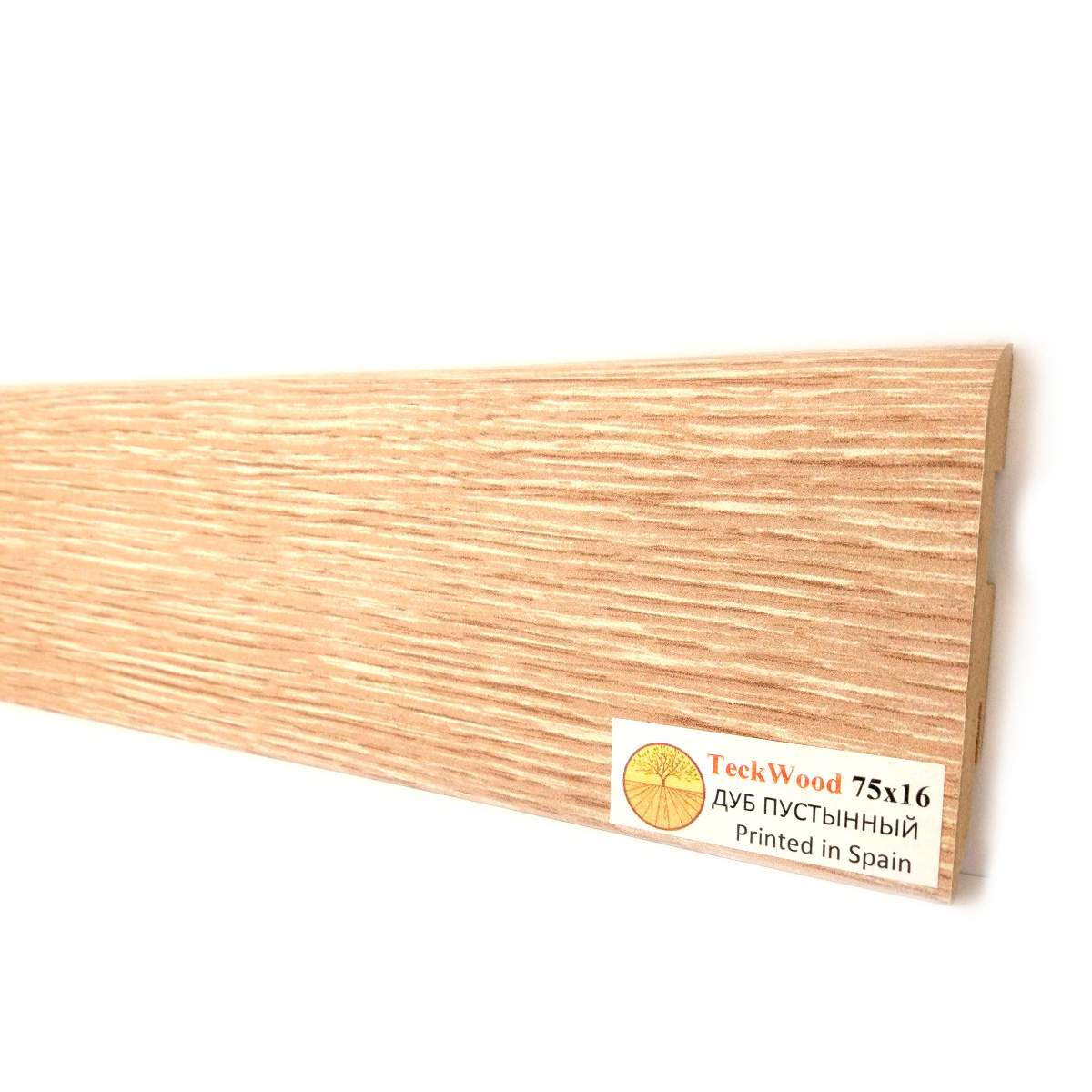 Плинтус МДФ ламинированный TeckWood Дуб Пустынный Oak Desert 2000×75×16