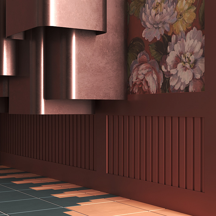 Молдинг под покраску Европласт U.6.51.419 2000×80×13 фото в интерьере