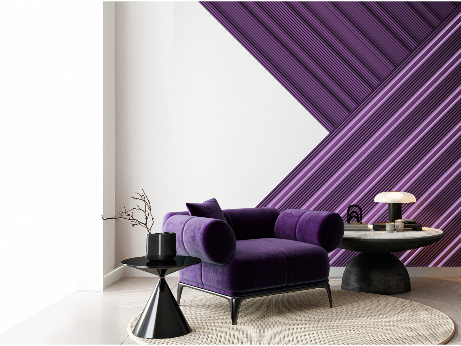 Стеновая панель под покраску Hiwood HL201 NP 2700×240×18,5 фото в интерьере
