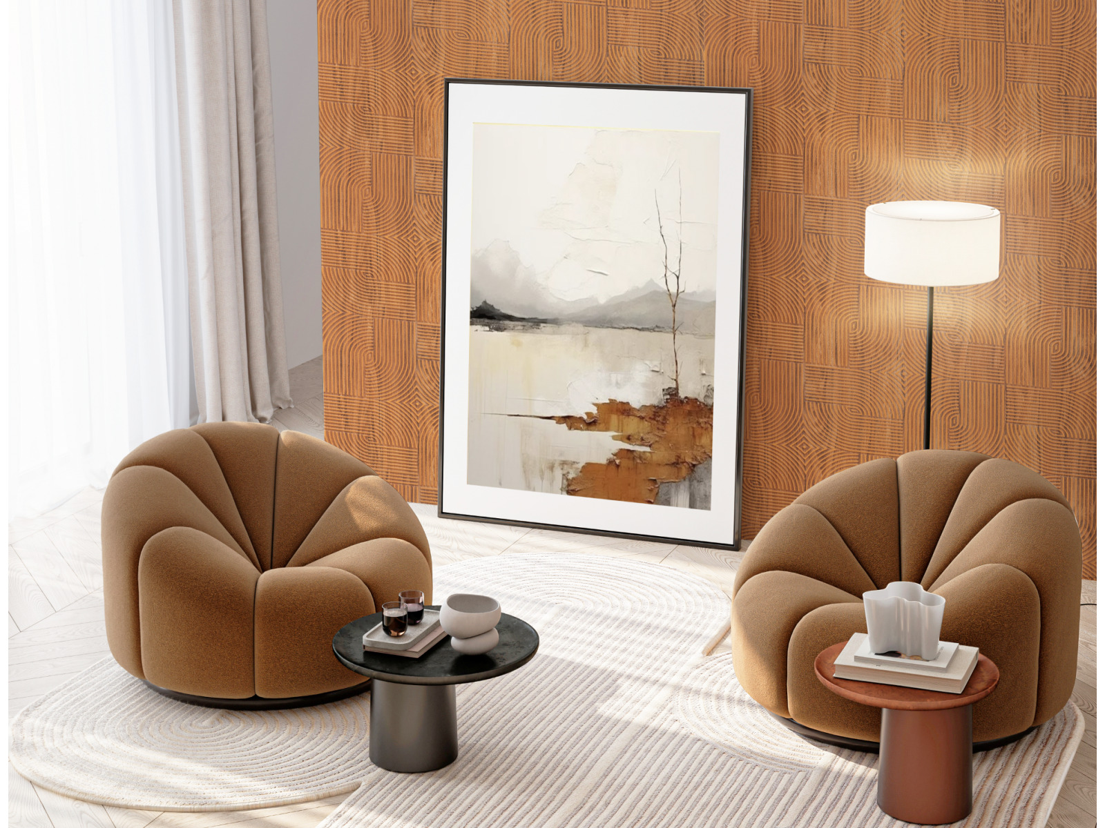Стеновая панель Hiwood Maximum DM625 BR72 3000×600×4 фото в интерьере