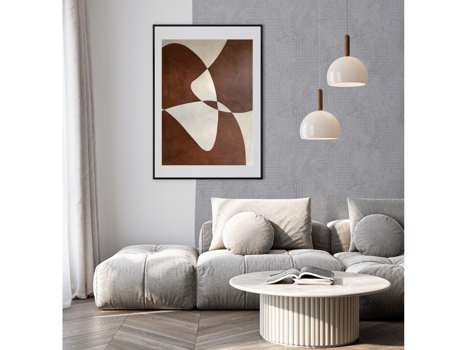 Стеновая панель Hiwood Maximum DM625 GR36 3000×600×4 фото в интерьере
