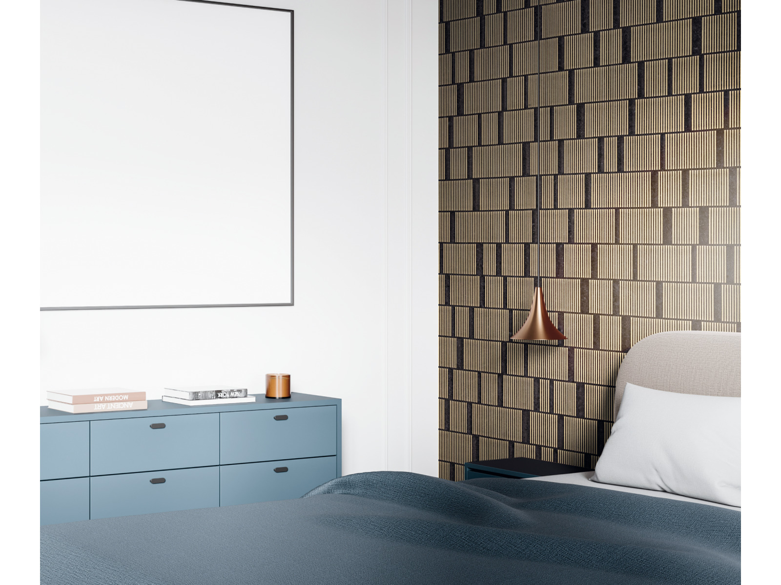 Стеновая панель Hiwood Maximum DM626 BK8 3000×600×4 фото в интерьере