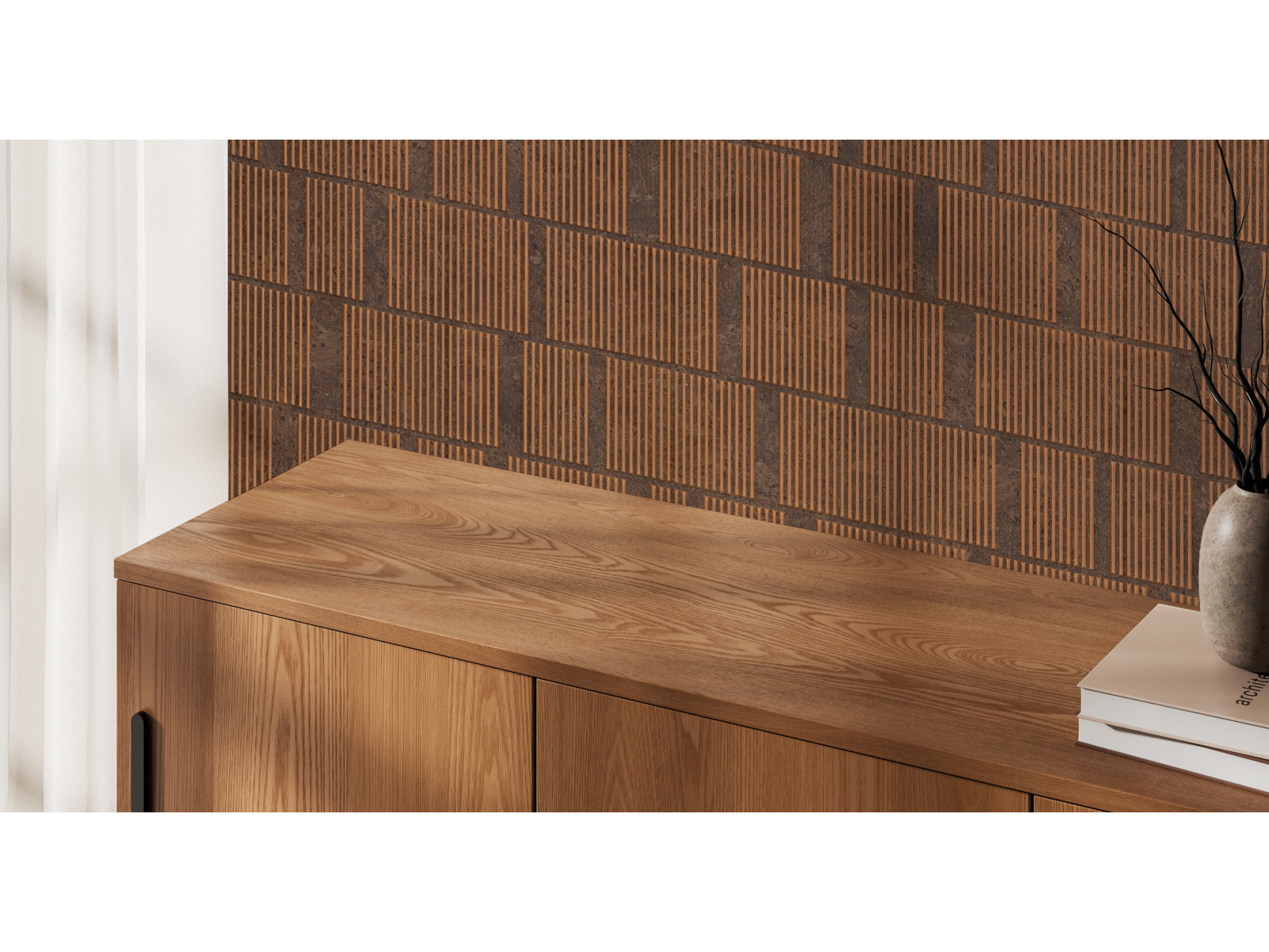 Стеновая панель Hiwood Maximum DM626 BR71 3000×600×4 фото в интерьере