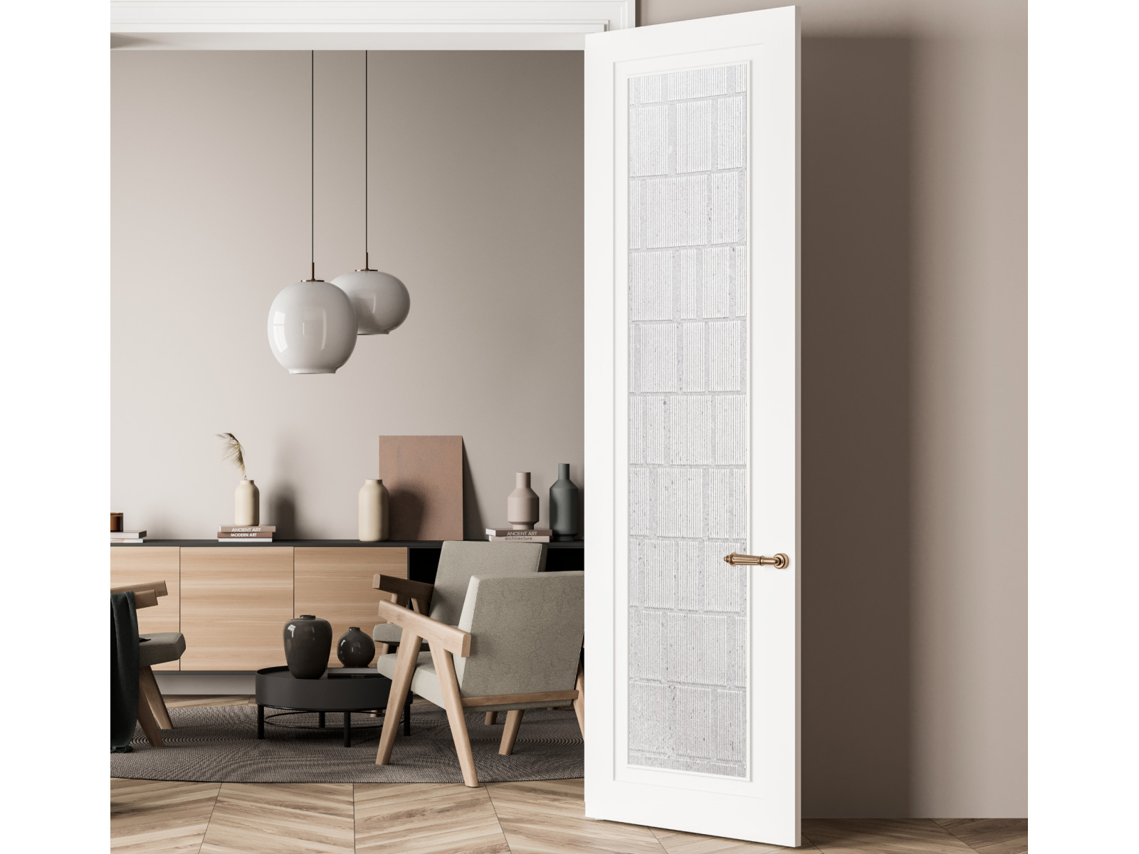 Стеновая панель Hiwood Maximum DM626 GR35 3000×600×4 фото в интерьере