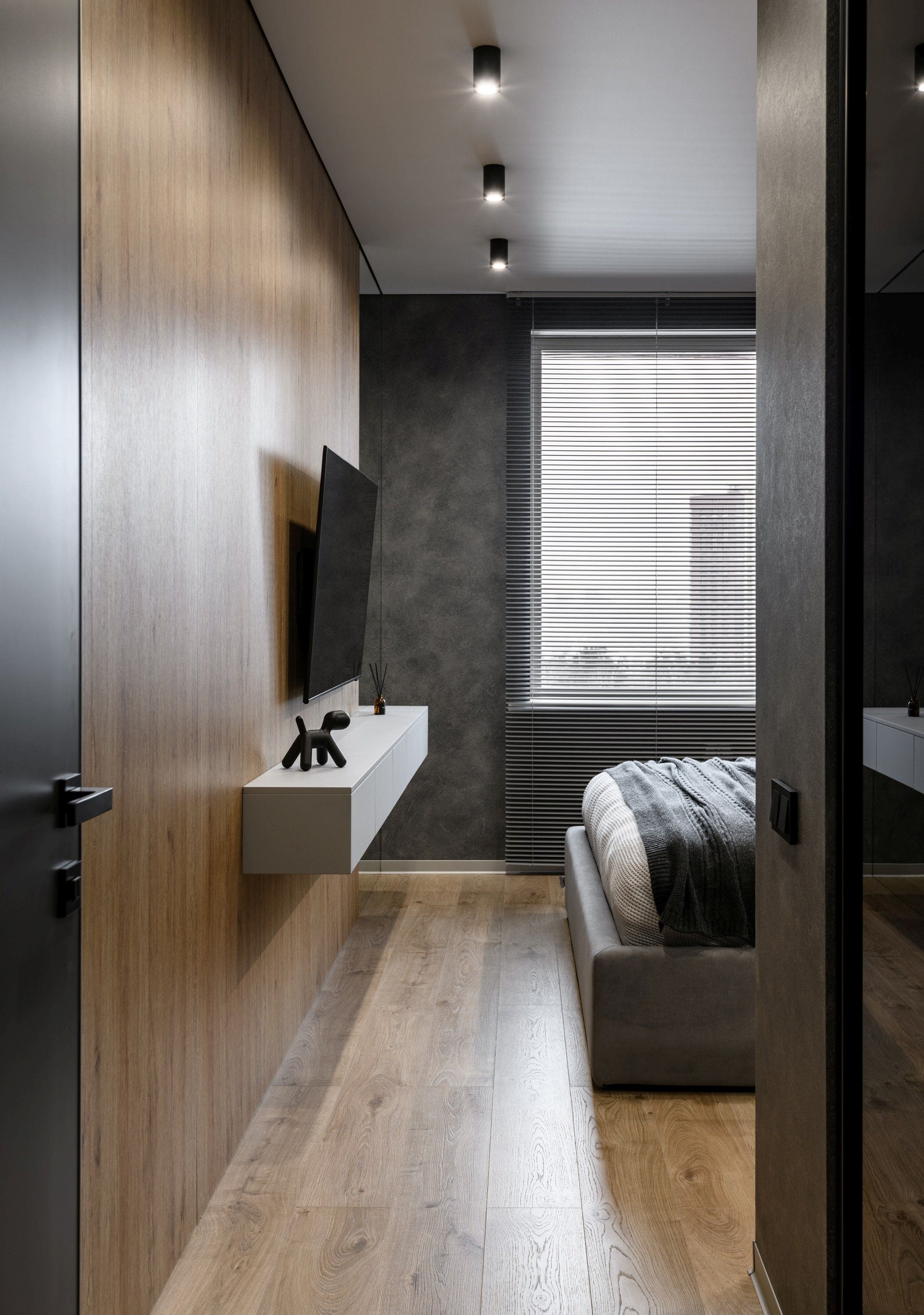 Ламинат My Floor Cottage Дуб Бежевый Атласный MV808 1380×193×8 фото в интерьере