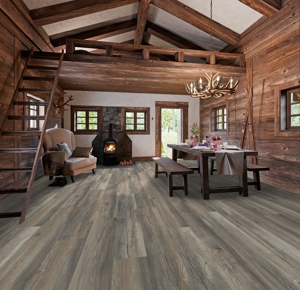 Ламинат My Floor Cottage Дуб Серый Портовый MV821 1380×244×8 фото в интерьере
