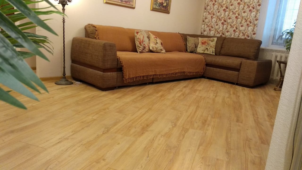 Ламинат My Floor Cottage Дуб Монтело Натуральный MV856 1380×244×8 фото в интерьере
