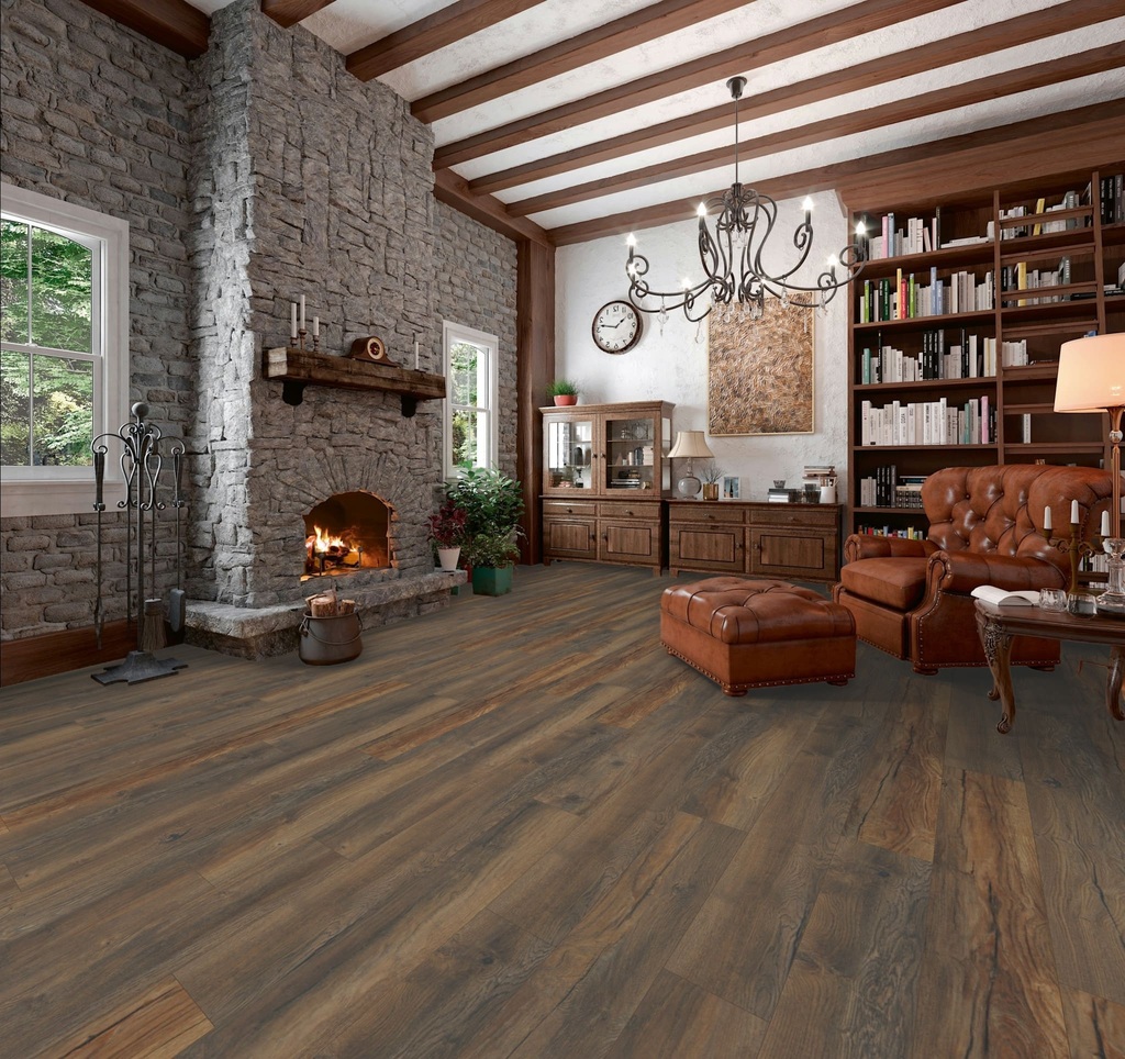 Ламинат My Floor Villa Дуб Портовый M1203 1375×188×12 фото в интерьере