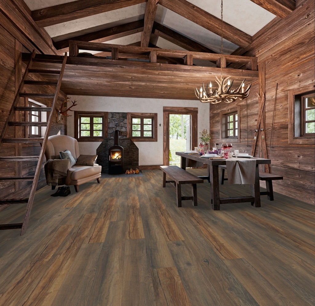 Ламинат My Floor Villa Дуб Портовый M1203 1375×188×12 фото в интерьере