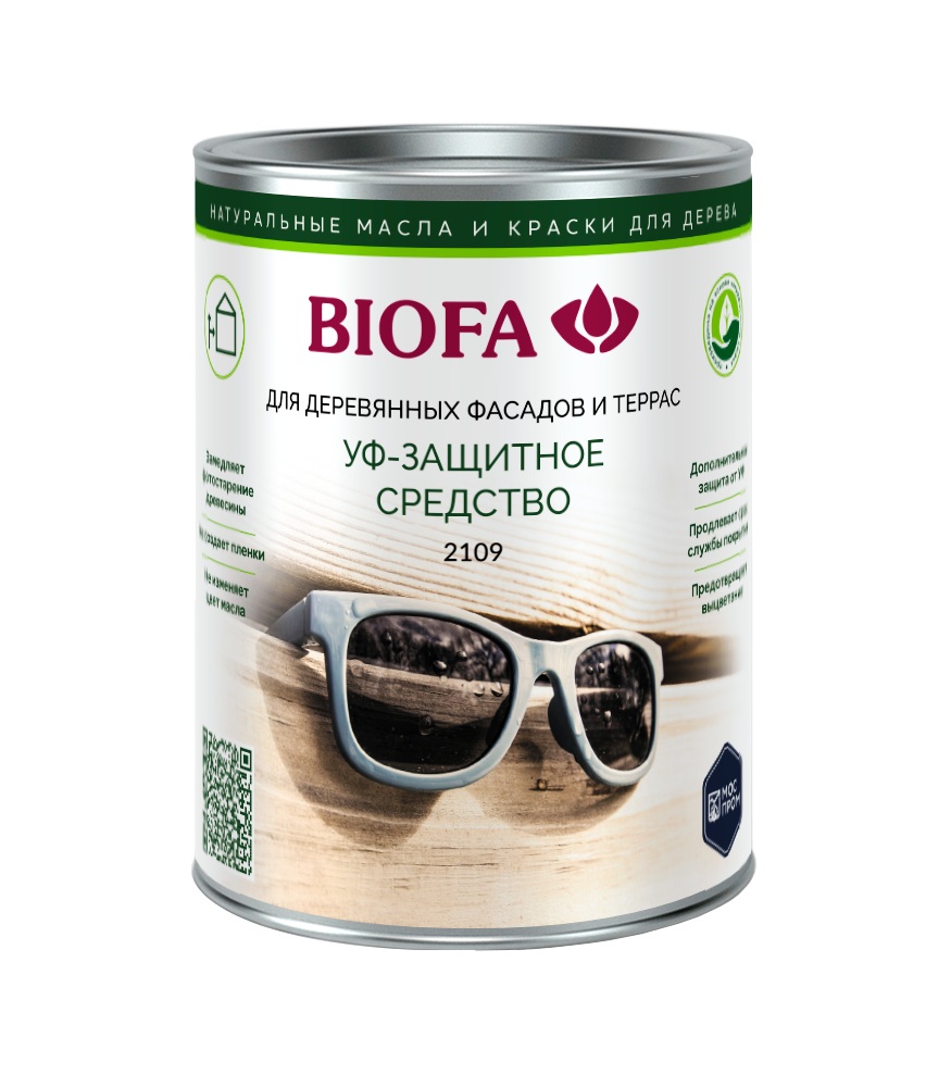 Средство с УФ защитой к маслам для дерева Biofa 2109 0,4 л