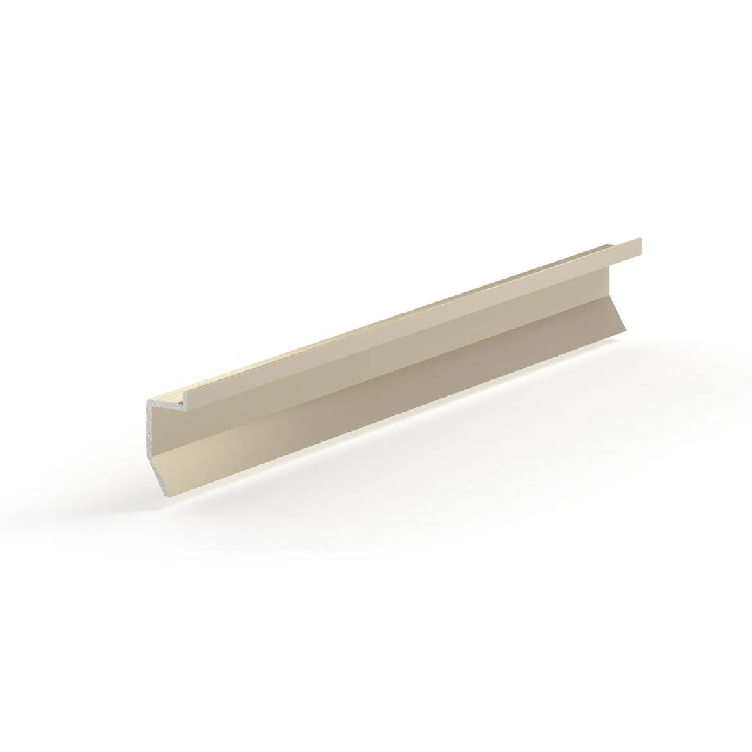 Плинтус алюминиевый теневой Laconistiq Novel Mini Светлое Золото 36-15-300 3000×24×11