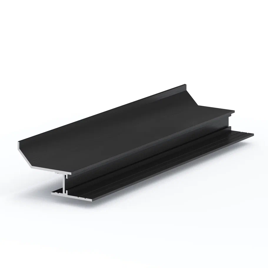 Профиль алюминиевый теневой с подсветкой Laconistiq Multilevel Struk RAL9005 Черный муар 20-31-300 3000×55×29