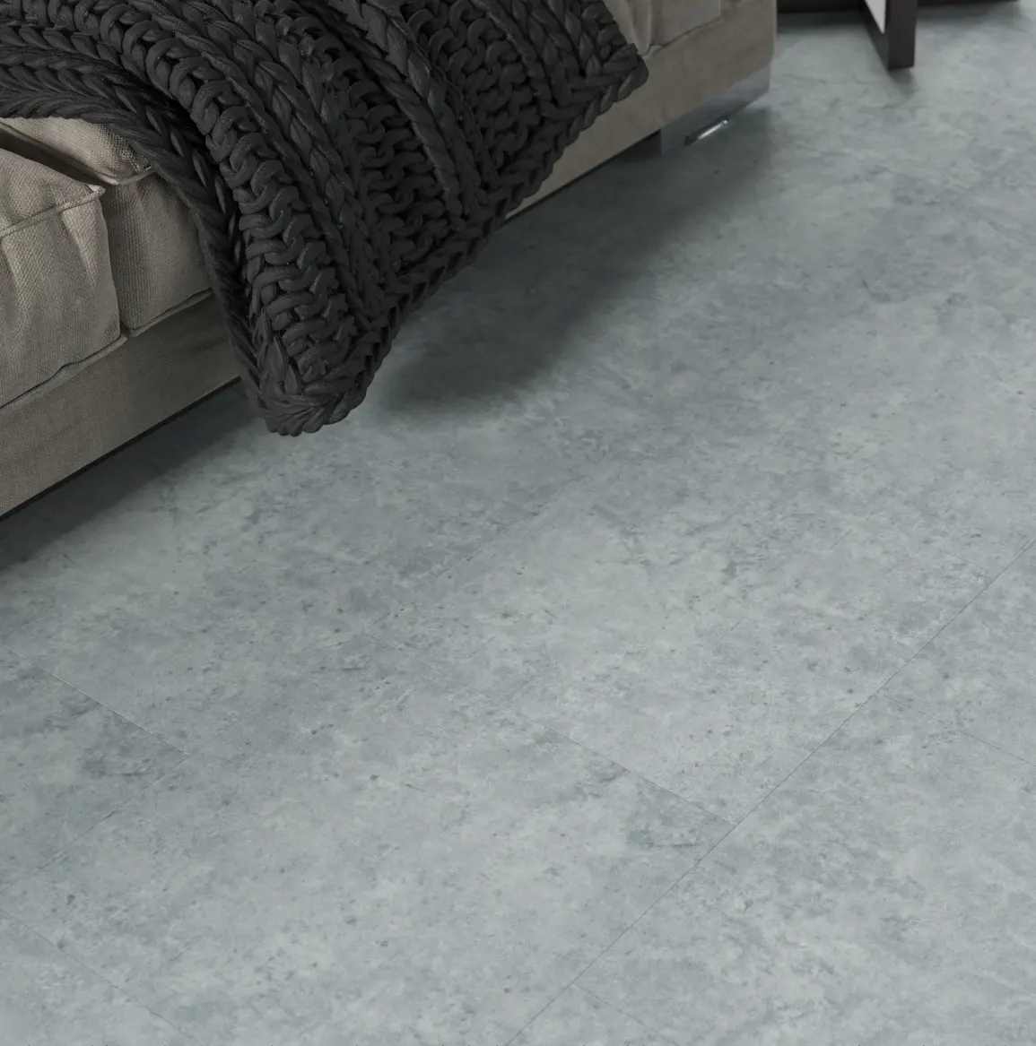 Кварцвиниловая плитка FineFlex клеевая FX-Stone Актуру FX 203 F 400×400×2,2 фото в интерьере