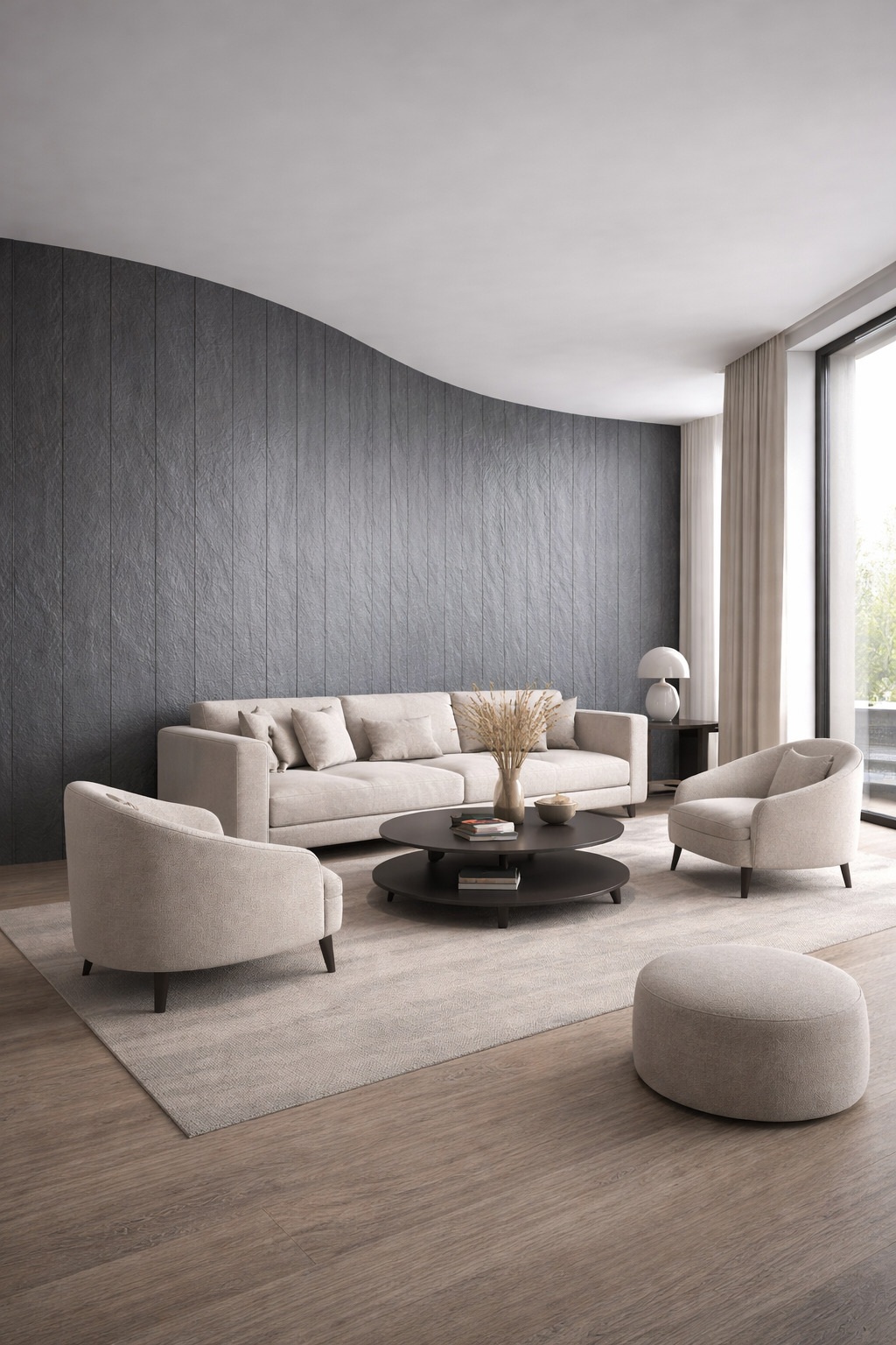 Гибкий камень Alpine Walls Гибкая керамика Ardesia MTR-001PW 1200×600×4 фото в интерьере