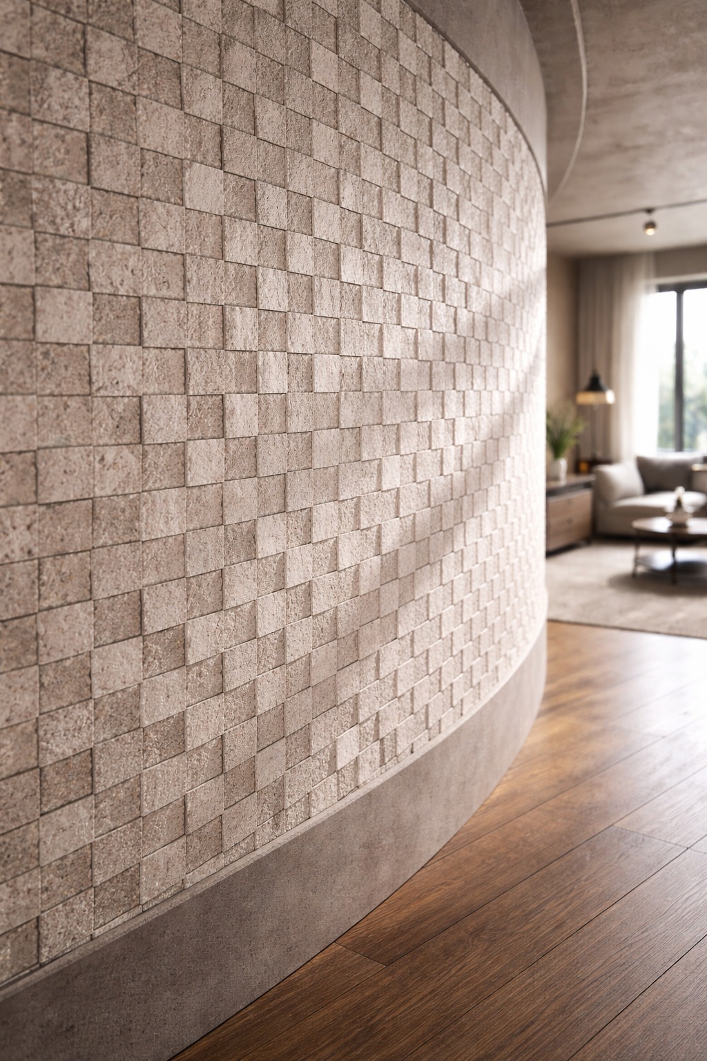 Гибкий камень Alpine Walls Гибкая керамика Tessera Bianca MTR-002PW 1200×590×7 фото в интерьере