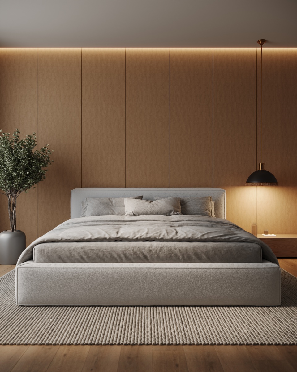 Стеновая панель Ultrawood Next WPC 003 R3 2900×610×8 фото в интерьере