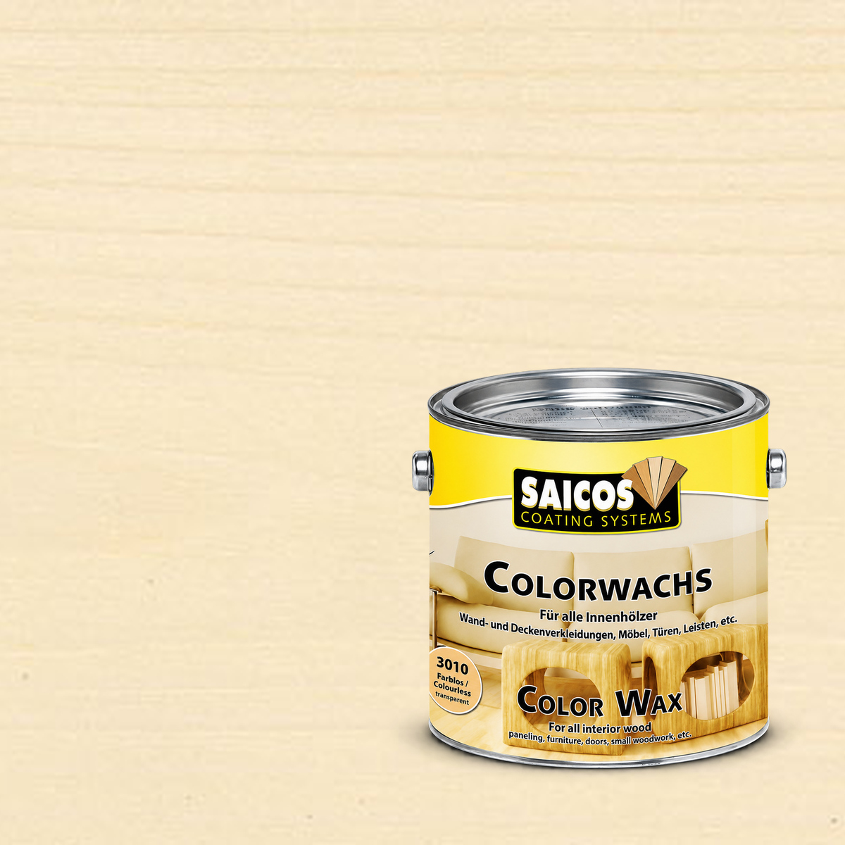 Воск для дерева Saicos Colorwachs Classic цвет 3010 Бесцветный 0,125 л