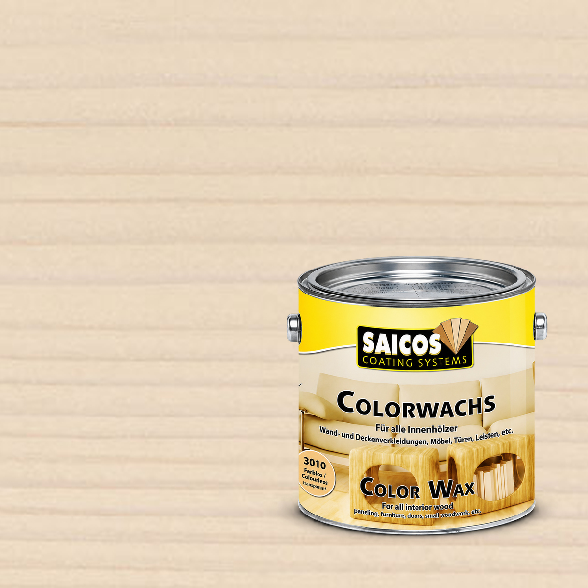 Воск для дерева Saicos Colorwachs Classic цвет 3013 Береза 0,75 л